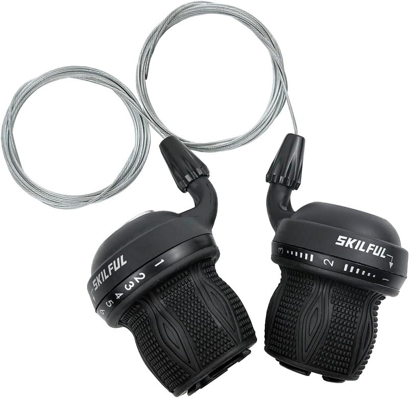 THALOUS Bicycle Twist Shifter Lever 3x7 3x6 Speed Revoshift Lever 21 18 Speed Twist Grip Gear for MTB Mountain Bike 1 Pair - Image 5